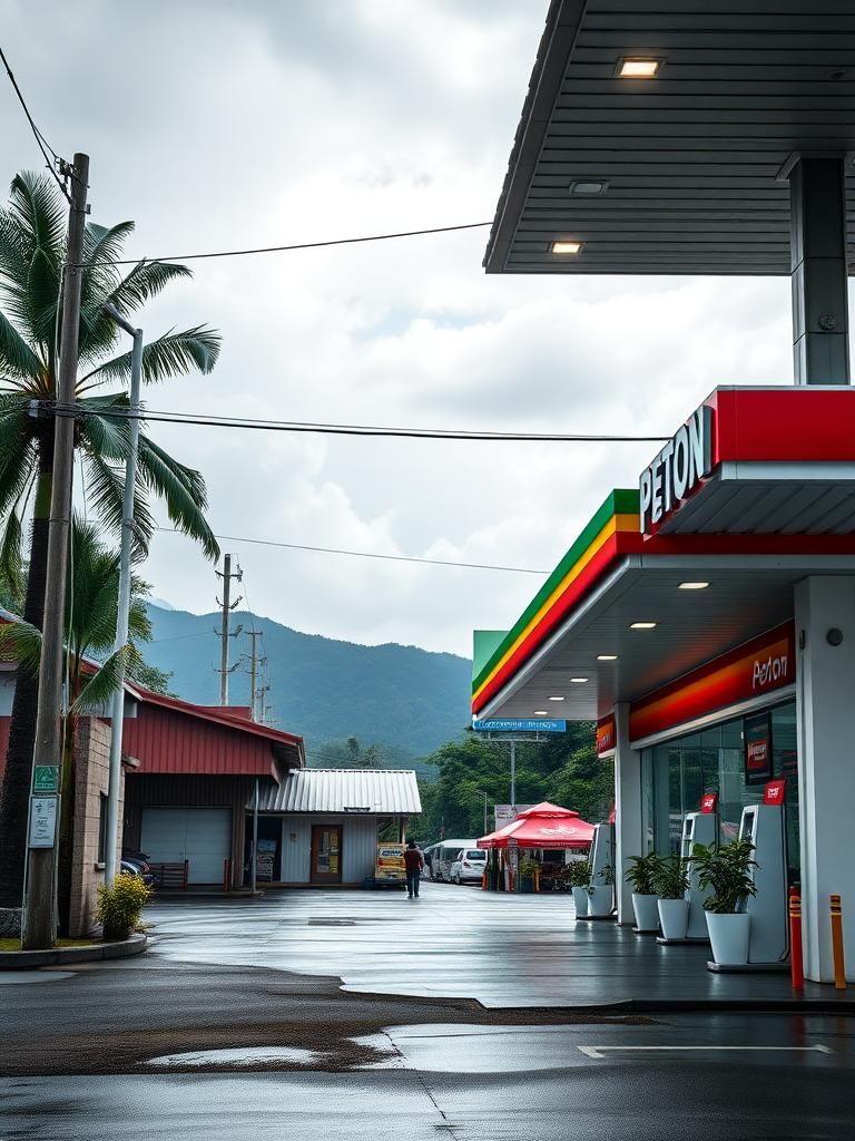 Petron Station, Ranau, Sabah.